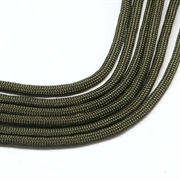 Faldskærmsline. Mørk militær grøn. 4 mm